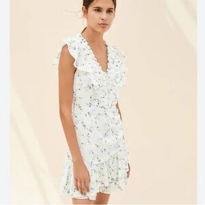 La Vie Rebecca Taylor Gaelle White Floral Dress